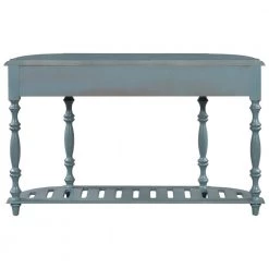 52 in. W Antique Blue Standard Rectangle Wood Console Table by ATHMILE -ATHMILE Sales Store antique blue athmile console tables gz b2w20220845 66 1000 1