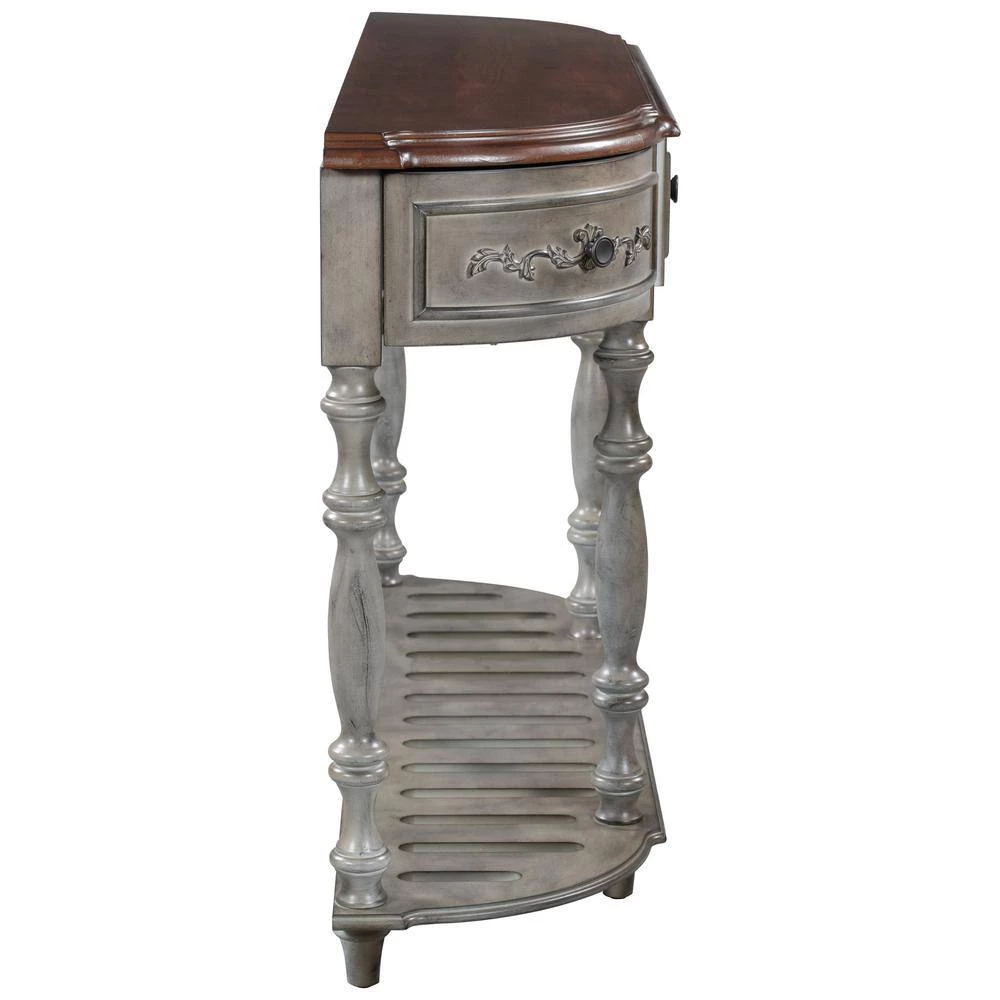 52 in. Antique Gray Standard Rectangle Wood Console Table by ATHMILE 2 52 in. Antique Gray Standard Rectangle Wood Console Table by ATHMILE - Image 2