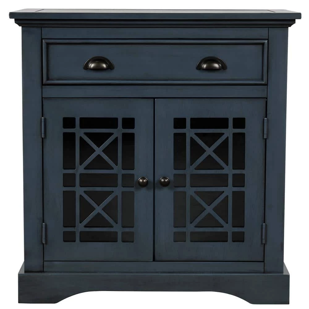 28 in. Antique Navy Standard Rectangle Wood Console Table by ATHMILE 1 28 in. Antique Navy Standard Rectangle Wood Console Table by ATHMILE