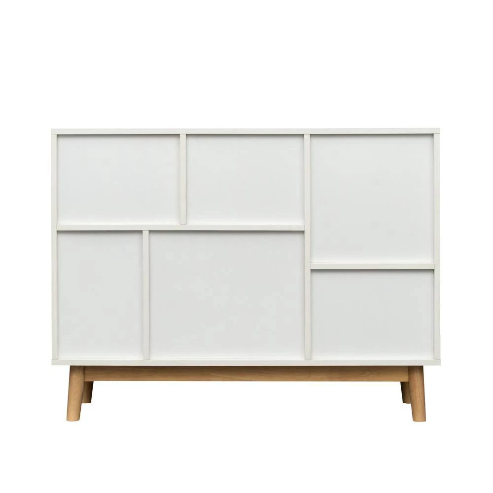 40 in. Antique White Standard Rectangle Wood Console Table by ATHMILE 6 40 in. Antique White Standard Rectangle Wood Console Table by ATHMILE - Image 6