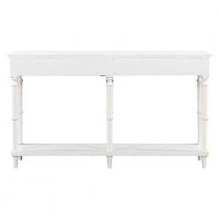 63 in. Antique White Standard Rectangle Wood Console Table with 4 Drawers and 1 Shelf by ATHMILE 16 63 in. Antique White Standard Rectangle Wood Console Table with 4 Drawers and 1 Shelf by ATHMILE -ATHMILE Sales Store antique white athmile console tables gz b2w20222072 76 1000