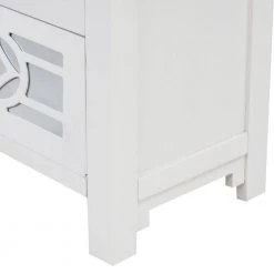 26 in. Antique White Standard Rectangle Wood Console Table by ATHMILE -ATHMILE Sales Store antique white athmile console tables gzx b2w20220595 44 1000