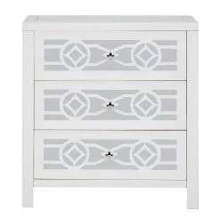 26 in. Antique White Standard Rectangle Wood Console Table by ATHMILE