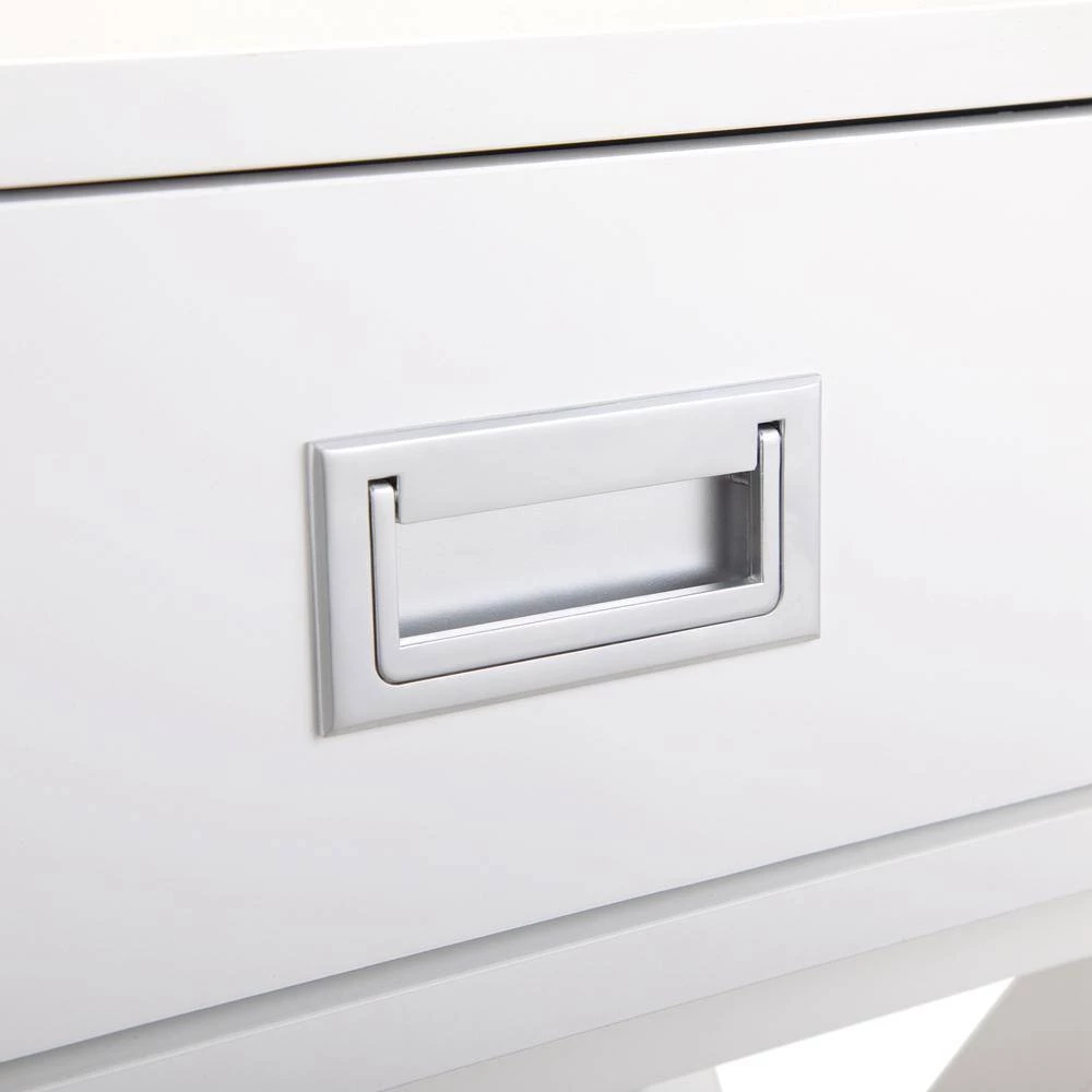 1-Drawer Antique White Nightstand (Set of 2) by ATHMILE 5 1-Drawer Antique White Nightstand (Set of 2) by ATHMILE - Image 5