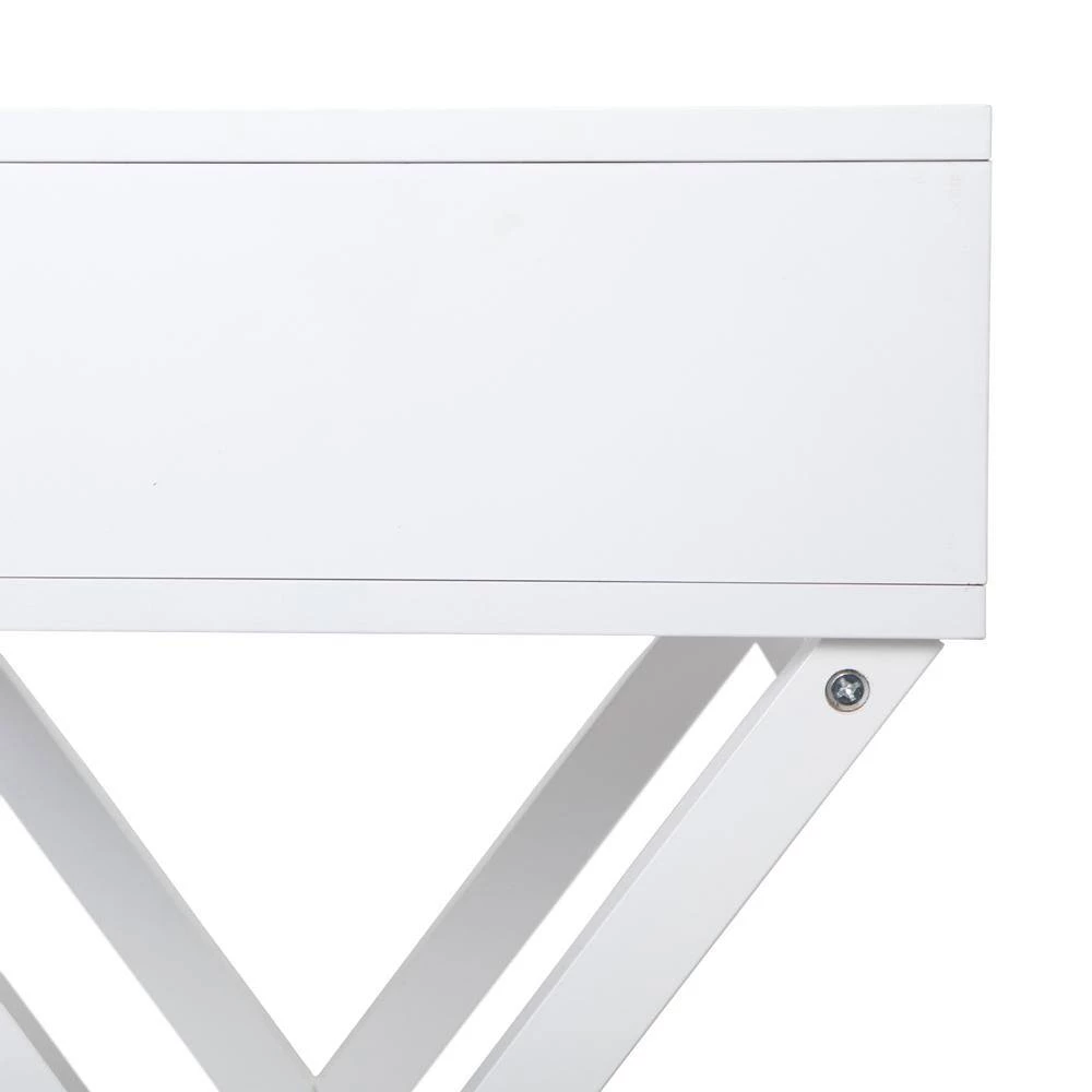 1-Drawer Antique White Nightstand (Set of 2) by ATHMILE 4 1-Drawer Antique White Nightstand (Set of 2) by ATHMILE - Image 4