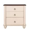 2-Drawers Antique White Nightstand 23.62 in. L x 15.75 in. W x 25 in. H by ATHMILE
