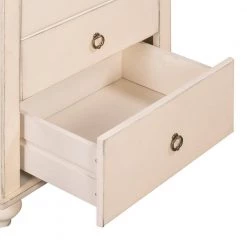 2-Drawers Antique White Nightstand 23.62 in. L x 15.75 in. W x 25 in. H by ATHMILE -ATHMILE Sales Store antique white athmile nightstands gz b2w20221611 76 1000