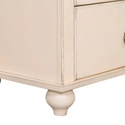 2-Drawers Antique White Nightstand 23.62 in. L x 15.75 in. W x 25 in. H by ATHMILE -ATHMILE Sales Store antique white athmile nightstands gz b2w20221611 fa 1000
