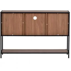 48 in. Brown Standard Rectangle Particle Board Console Table by ATHMILE -ATHMILE Sales Store barnwood athmile console tables dswf281844aad 1f 1000