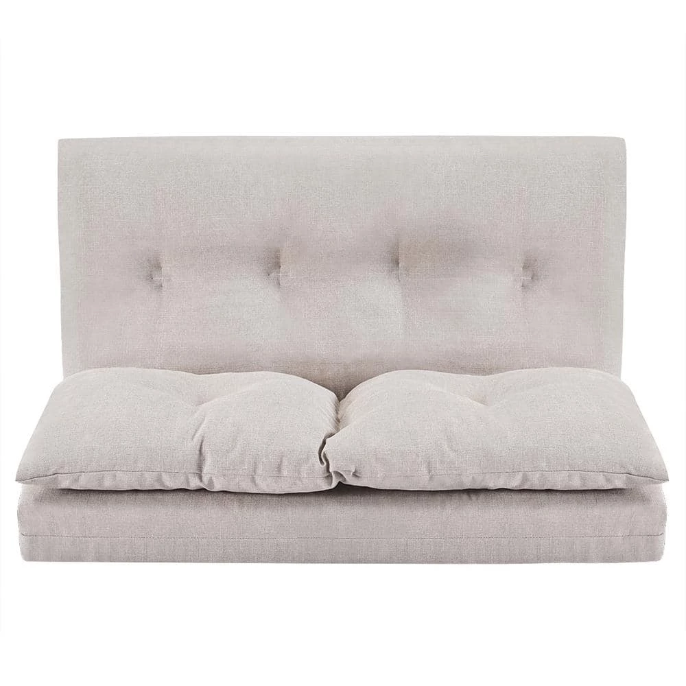 Beige Adjustable Fabric Folding Chaise Lounge Sofa Floor Couch and Sofa by ATHMILE 1 Beige Adjustable Fabric Folding Chaise Lounge Sofa Floor Couch and Sofa by ATHMILE