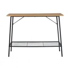 13.8 in. Beige Standard Rectangle Wood Console Table by ATHMILE