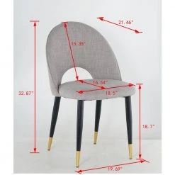 Beige Fabric Dining Chairs (Set of 2) by ATHMILE 12 Beige Fabric Dining Chairs (Set of 2) by ATHMILE -ATHMILE Sales Store beige athmile dining chairs ddw21037613 44 1000