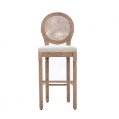 Beige Fabric Dining Chairs (Set of 2) by ATHMILE