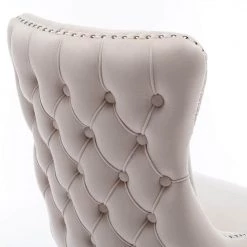 Beige Upholstered Dining Chair with Backstitching Nailhead Trim (Set of 2) by ATHMILE 12 Beige Upholstered Dining Chair with Backstitching Nailhead Trim (Set of 2) by ATHMILE -ATHMILE Sales Store beige athmile dining chairs gz b2w20222154 1f 1000