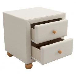 2-Drawers Upholstered Beige Nightstand (20.9 in. L x 18.1 in. W x 18.2 in. H) by ATHMILE 14 2-Drawers Upholstered Beige Nightstand (20.9 in. L x 18.1 in. W x 18.2 in. H) by ATHMILE -ATHMILE Sales Store beige athmile nightstands gz b2w20221700 44 1000