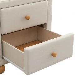 2-Drawers Upholstered Beige Nightstand (20.9 in. L x 18.1 in. W x 18.2 in. H) by ATHMILE 15 2-Drawers Upholstered Beige Nightstand (20.9 in. L x 18.1 in. W x 18.2 in. H) by ATHMILE -ATHMILE Sales Store beige athmile nightstands gz b2w20221700 fa 1000