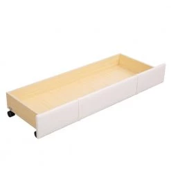 Beige Full Size Velvet Upholstered Platform Bed with a Big Drawer by ATHMILE 16 Beige Full Size Velvet Upholstered Platform Bed with a Big Drawer by ATHMILE -ATHMILE Sales Store beige athmile panel beds gz b2w20221488 76 1000