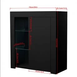 Black China Cabinet by ATHMILE 13 Black China Cabinet by ATHMILE -ATHMILE Sales Store black athmile accent cabinets ddw33128742 1f 1000