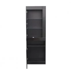 Black China Cabinet by ATHMILE -ATHMILE Sales Store black athmile accent cabinets ddw33140090 77 1000
