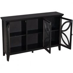 Black Accent Storage Cabinet Wooden Cabinet with Adjustable Shelf by ATHMILE 14 Black Accent Storage Cabinet Wooden Cabinet with Adjustable Shelf by ATHMILE -ATHMILE Sales Store black athmile accent cabinets gz wf283713aab 77 1000