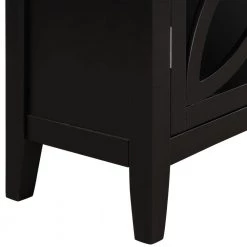 Black Accent Storage Cabinet Wooden Cabinet with Adjustable Shelf by ATHMILE 19 Black Accent Storage Cabinet Wooden Cabinet with Adjustable Shelf by ATHMILE -ATHMILE Sales Store black athmile accent cabinets gz wf283713aab fa 1000