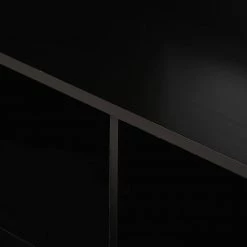 Black Kitchen Island Cart with Solid Wood Top and Locking Wheels, Tableware Cabinet by ATHMILE -ATHMILE Sales Store black athmile bar carts gz b2w20220936 44 1000