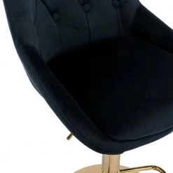 44 in. Black Velvet Bar Stool (Set of 1) by ATHMILE -ATHMILE Sales Store black athmile bar stools ddw39538737 44 1000