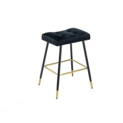26.34 in. Black Backless Bar Stools with Velvet Seat (Set of 1) by ATHMILE 16 26.34 in. Black Backless Bar Stools with Velvet Seat (Set of 1) by ATHMILE -ATHMILE Sales Store black athmile bar stools gz b2w20221730 76 1000