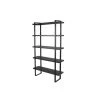 70.9 in. Black 5-Shelf Standard Bookcase by ATHMILE