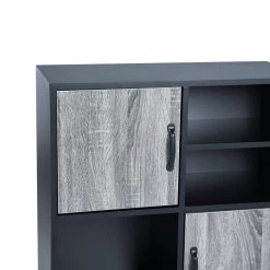 33.9 in. Wide Black Wood 3 Shelf Standard Bookcase by ATHMILE 10 33.9 in. Wide Black Wood 3 Shelf Standard Bookcase by ATHMILE -ATHMILE Sales Store black athmile bookcases bookshelves dsw131450318 4f 1000