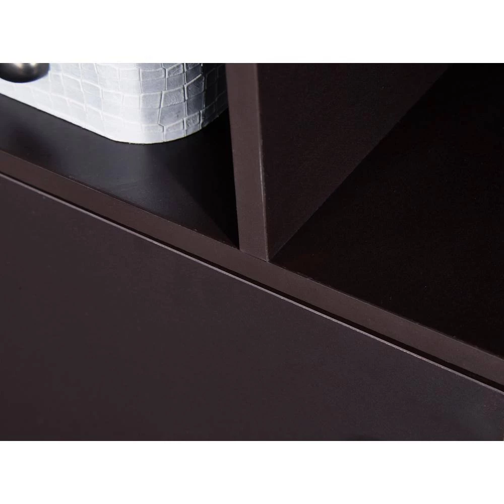 67 in. Black 3-Shelf Standard Bookcase by ATHMILE 5 67 in. Black 3-Shelf Standard Bookcase by ATHMILE - Image 5