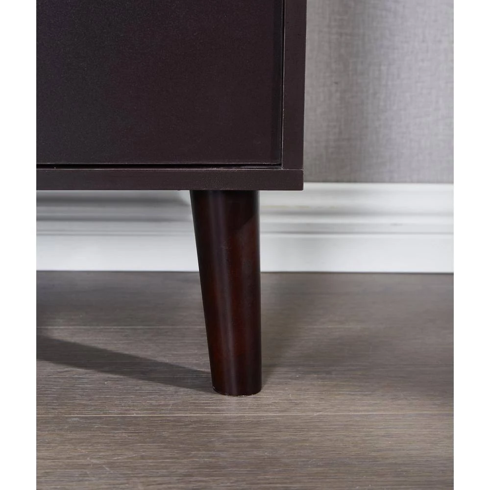 67 in. Black 3-Shelf Standard Bookcase by ATHMILE 4 67 in. Black 3-Shelf Standard Bookcase by ATHMILE - Image 4