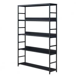47 in. Black 5-Shelf Standard Bookcase by ATHMILE 13 47 in. Black 5-Shelf Standard Bookcase by ATHMILE -ATHMILE Sales Store black athmile bookcases bookshelves dswf286173aab 44 1000