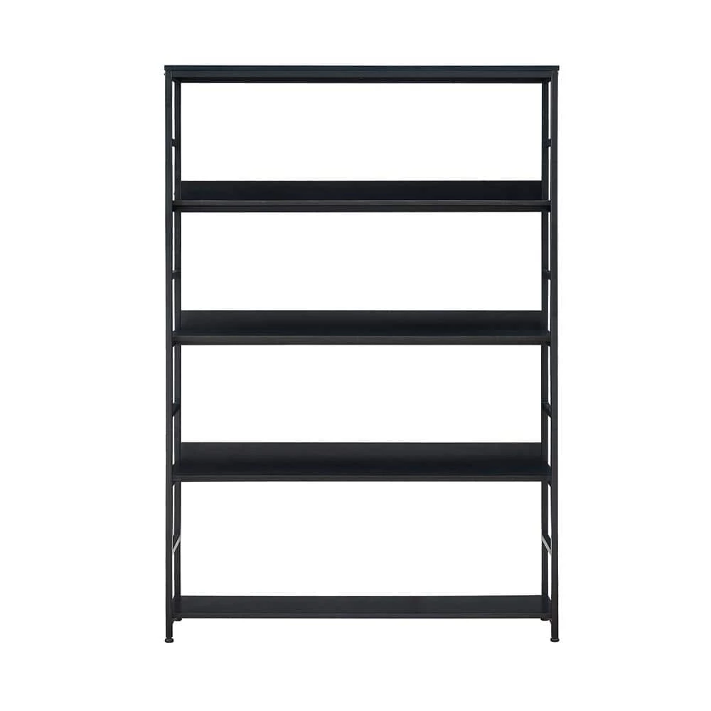 47 in. Black 5-Shelf Standard Bookcase by ATHMILE 1 47 in. Black 5-Shelf Standard Bookcase by ATHMILE