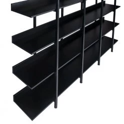 70.87 in. Wide Black MDF 5 Shelf Standard Bookcase by ATHMILE 12 70.87 in. Wide Black MDF 5 Shelf Standard Bookcase by ATHMILE -ATHMILE Sales Store black athmile bookcases bookshelves dztwf286176aab 4f 1000