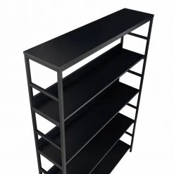 68.9 in. Black 5-Tier Home Office Bookcase Open Bookshelf with Metal Frame by ATHMILE 12 68.9 in. Black 5-Tier Home Office Bookcase Open Bookshelf with Metal Frame by ATHMILE -ATHMILE Sales Store black athmile bookcases bookshelves gz wf286173aab 4f 1000