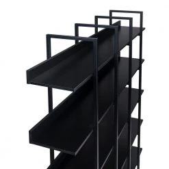 70.87 in. Black 5-Tier Bookcase Home Office Open Bookshelf with Metal Frame by ATHMILE 14 70.87 in. Black 5-Tier Bookcase Home Office Open Bookshelf with Metal Frame by ATHMILE -ATHMILE Sales Store black athmile bookcases bookshelves gz wf286176aab 44 1000