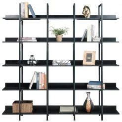 70.87 in. Black 5-Tier Bookcase Home Office Open Bookshelf with Metal Frame by ATHMILE 15 70.87 in. Black 5-Tier Bookcase Home Office Open Bookshelf with Metal Frame by ATHMILE -ATHMILE Sales Store black athmile bookcases bookshelves gz wf286176aab fa 1000
