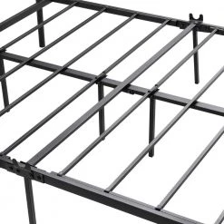 83.46 in. W Black Non-Upholstered Metal Frame Twin Canopy Bed by ATHMILE -ATHMILE Sales Store black athmile canopy beds gz b2w20221396 1f 1000