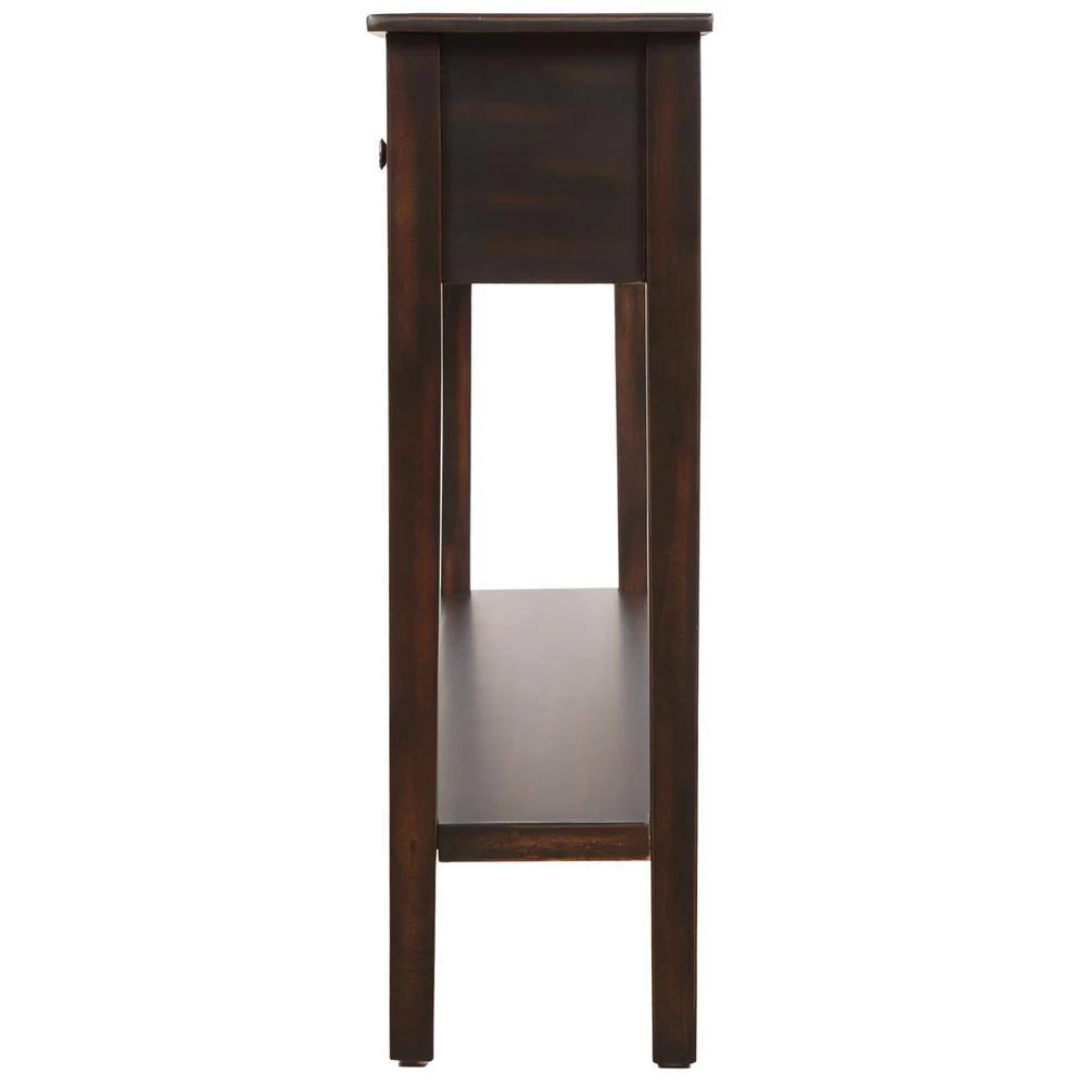 60 in. Black Standard Rectangle Wood Console Table by ATHMILE 2 60 in. Black Standard Rectangle Wood Console Table by ATHMILE - Image 2