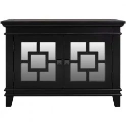 33 in. Black Standard Rectangle Wood Console Table by ATHMILE