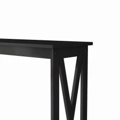 40 in. Black Standard Rectangle Wood Console Table by ATHMILE -ATHMILE Sales Store black athmile console tables dsw75732160 c3 1000