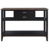 47.9 in. Black Standard Rectangle Wood Console Table by ATHMILE