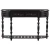 52 in. Antique Black Standard Rectangle Wood Console Table by ATHMILE