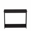 39.3 in. Black Rectangle Wood Console Table by ATHMILE