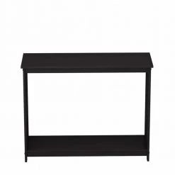 39.3 in. Black Rectangle Wood Console Table by ATHMILE
