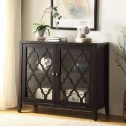 34 in. Black Standard Rectangle Wood Console Table by ATHMILE -ATHMILE Sales Store black athmile console tables gz b2w20220791 31 1000