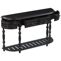 52 in. W Black Standard Rectangle Wood Console Table by ATHMILE 15 52 in. W Black Standard Rectangle Wood Console Table by ATHMILE -ATHMILE Sales Store black athmile console tables gz b2w20220844 fa 1000