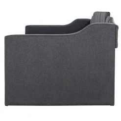 Black Twin Upholstered Daybed with Trundle by ATHMILE 13 Black Twin Upholstered Daybed with Trundle by ATHMILE -ATHMILE Sales Store black athmile daybeds gz b2w20221990 1f 1000