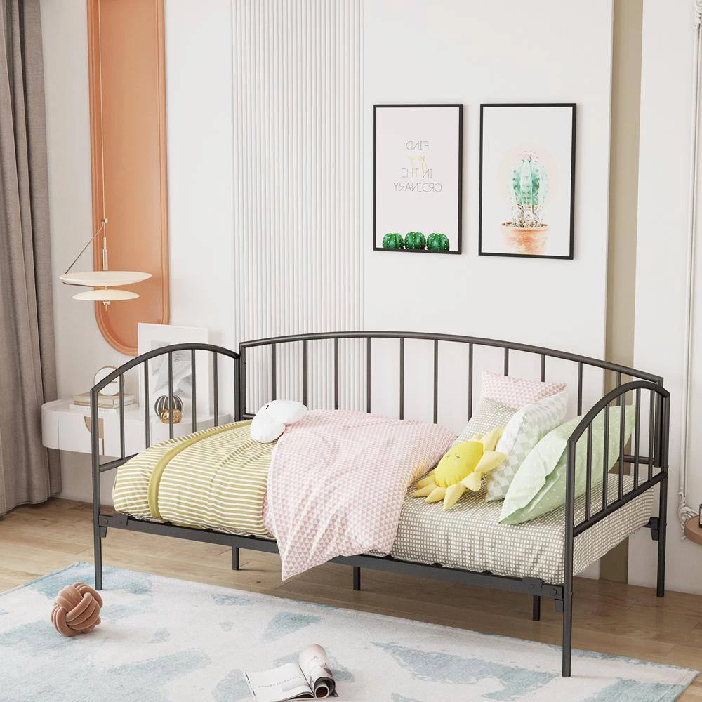 Black Twin Size Metal Daybed by ATHMILE 8 Black Twin Size Metal Daybed by ATHMILE - Image 8